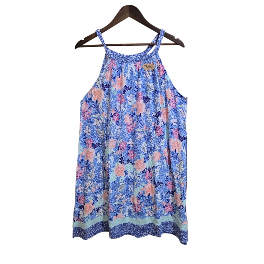 Ellen Tracy Women's Dress Size LG Beach Cover Up Sleeveless